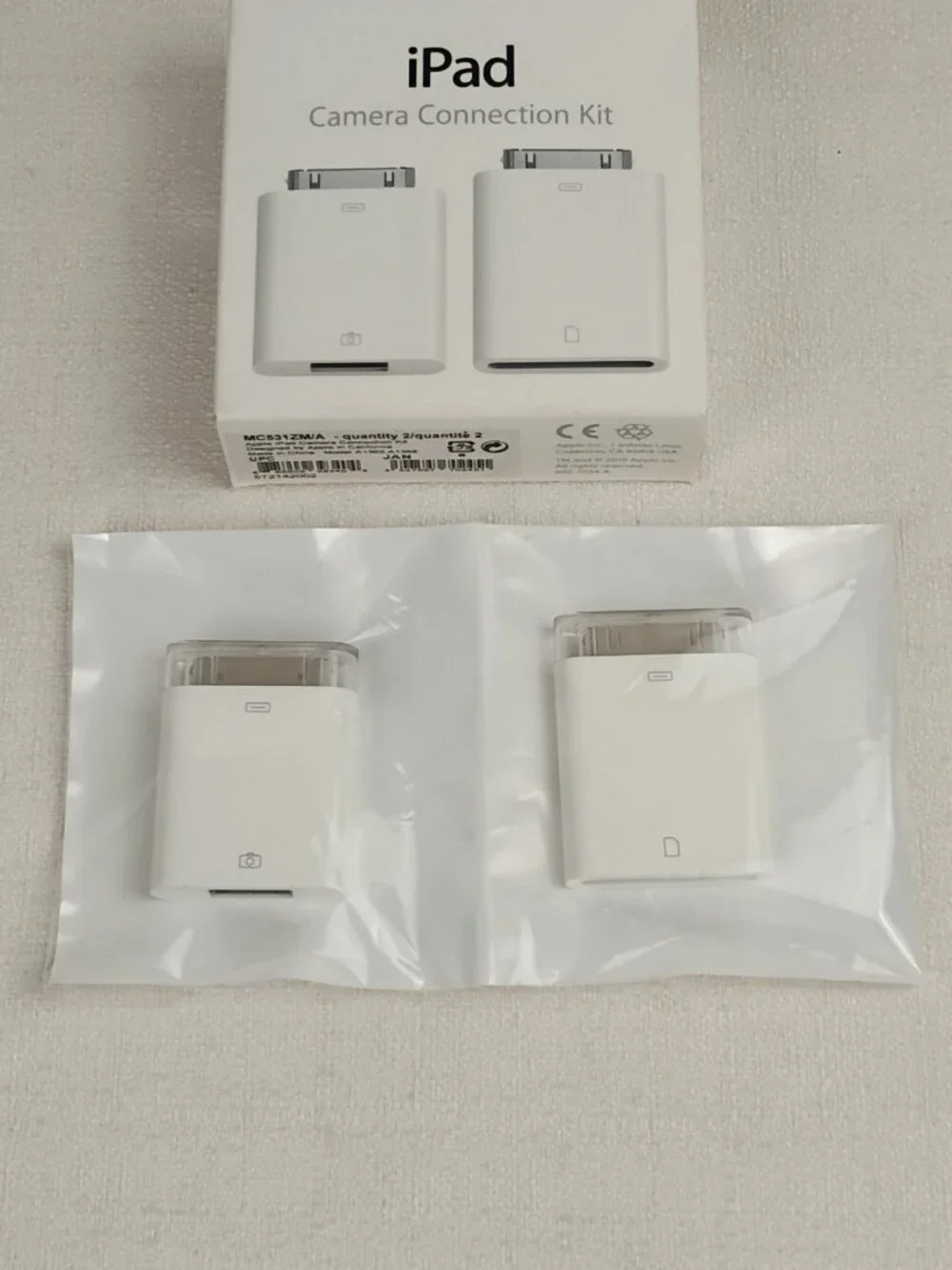 Genuine Apple iPad Camera Connection Kit 30 Pin A1362 A1358 MC531ZM/A